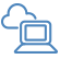 Computer and Cloud Icon